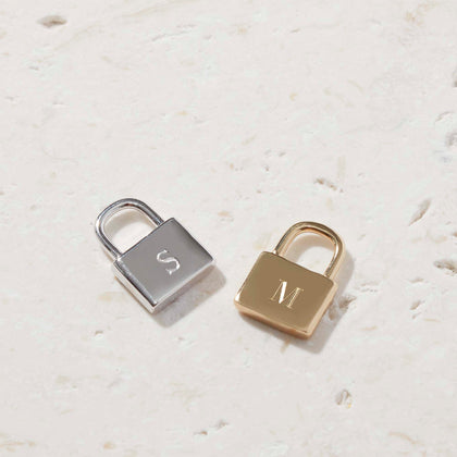Padlock Necklace Gold